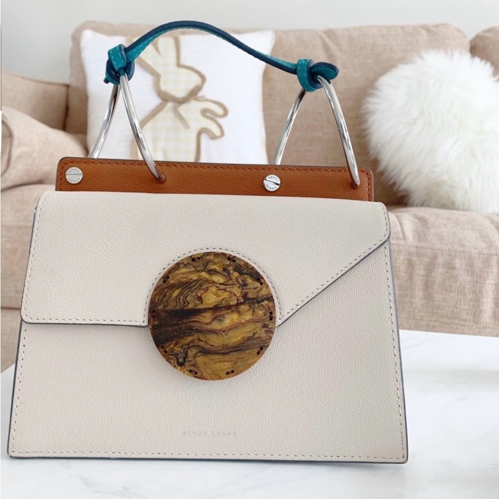 Danse Lente White Mini Phoebe Shoulder Bag